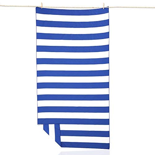 Microfiber Beach Towel Oversized 67'x35' Thin Lightweight Compact Quick Drying and Sand Proof