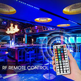 LED Strip Lights 32.8FT/10M, SMD5050 RGB Strip Lights, 300 LEDs, IP65 Waterproof Color Changing Rope Lights with 44 Keys IR Remote Controller for Boat Decoration