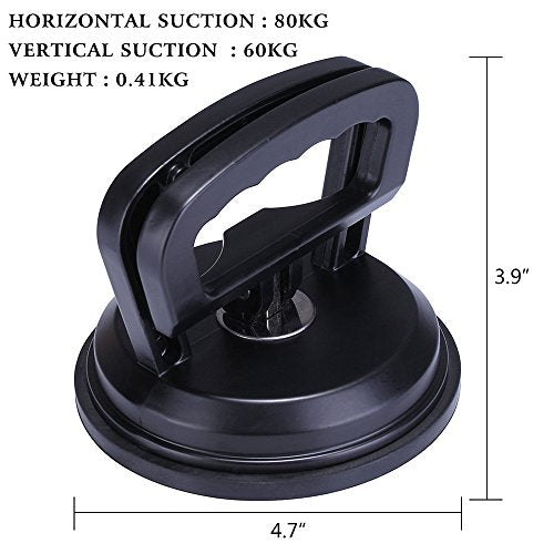 Black Aluminum Suction Cup - Hull Hugger for Cleaning & Prop Clearing
